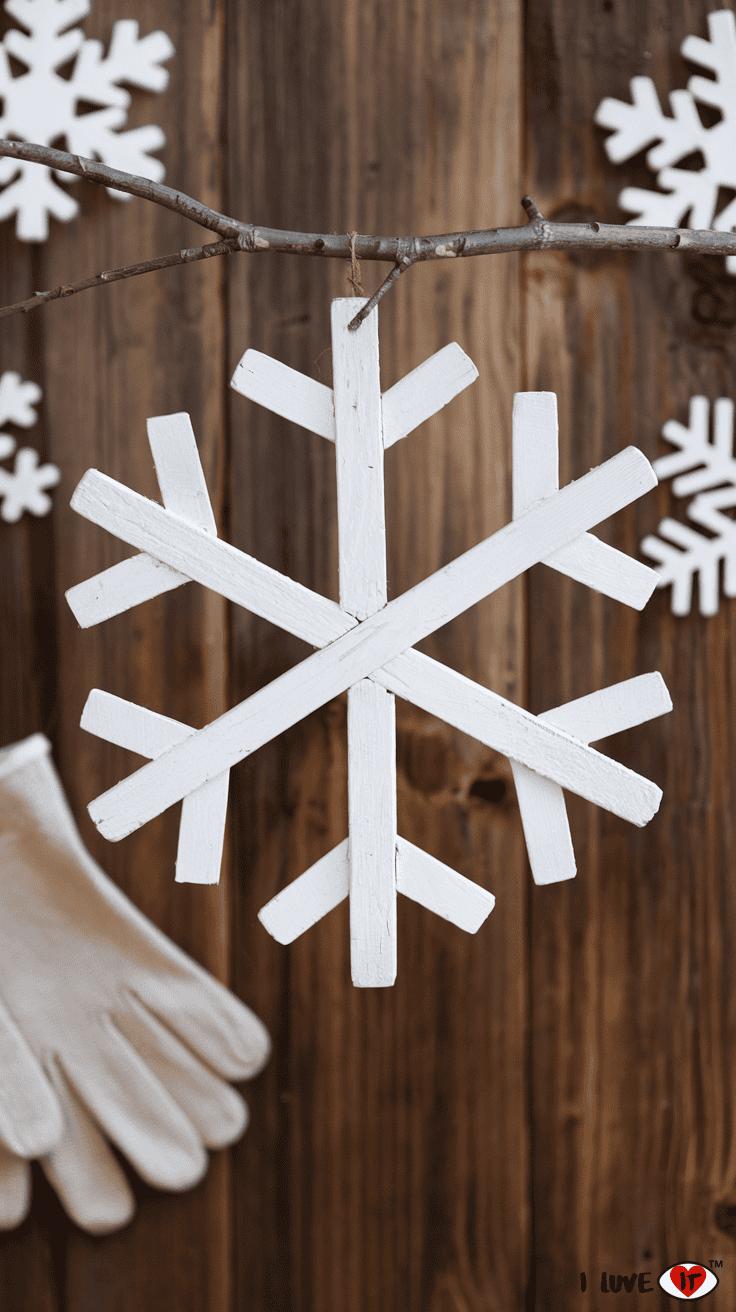 wood snowflake crafts