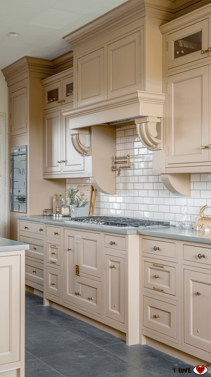 kitchen cabinets beige