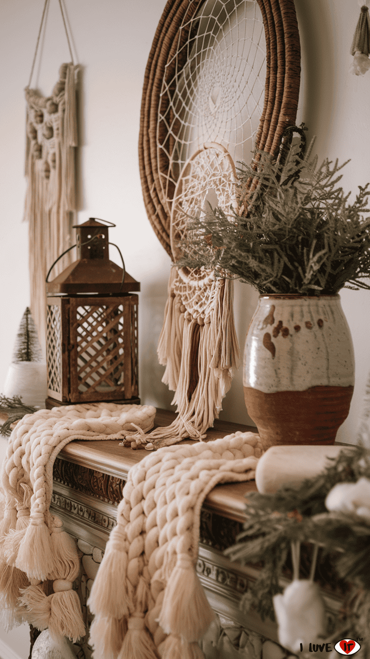 winter decor boho