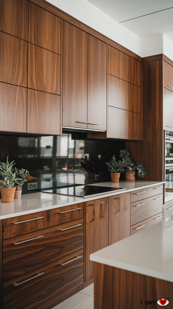 kitchen cabinets brown