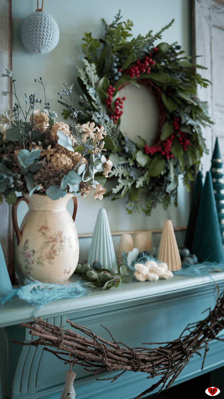 winter mantel cottage core