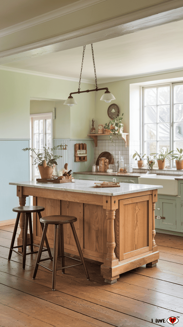 kitchen. island country