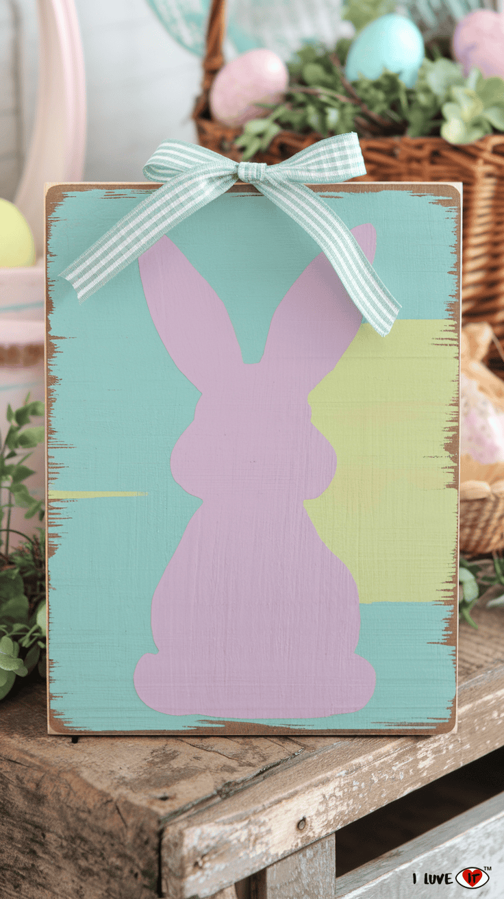 bunny sign diy