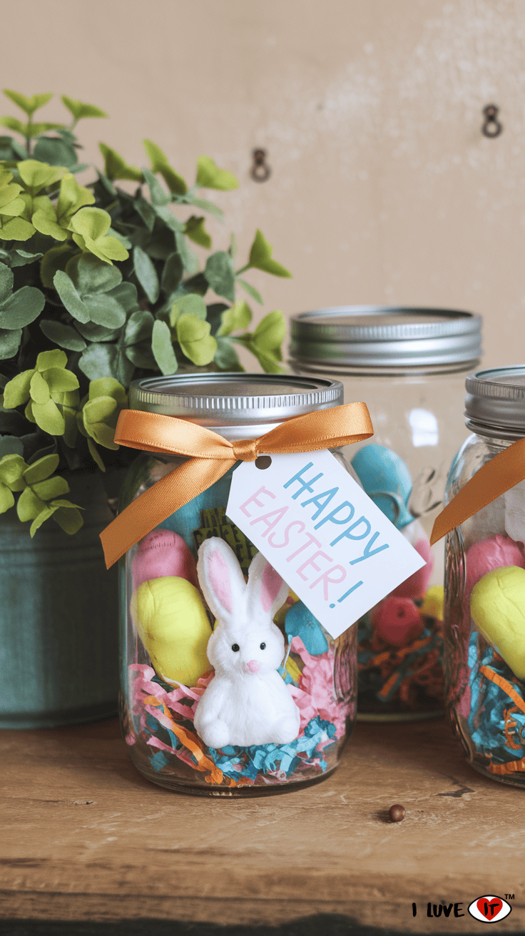 mason jar easter baskets