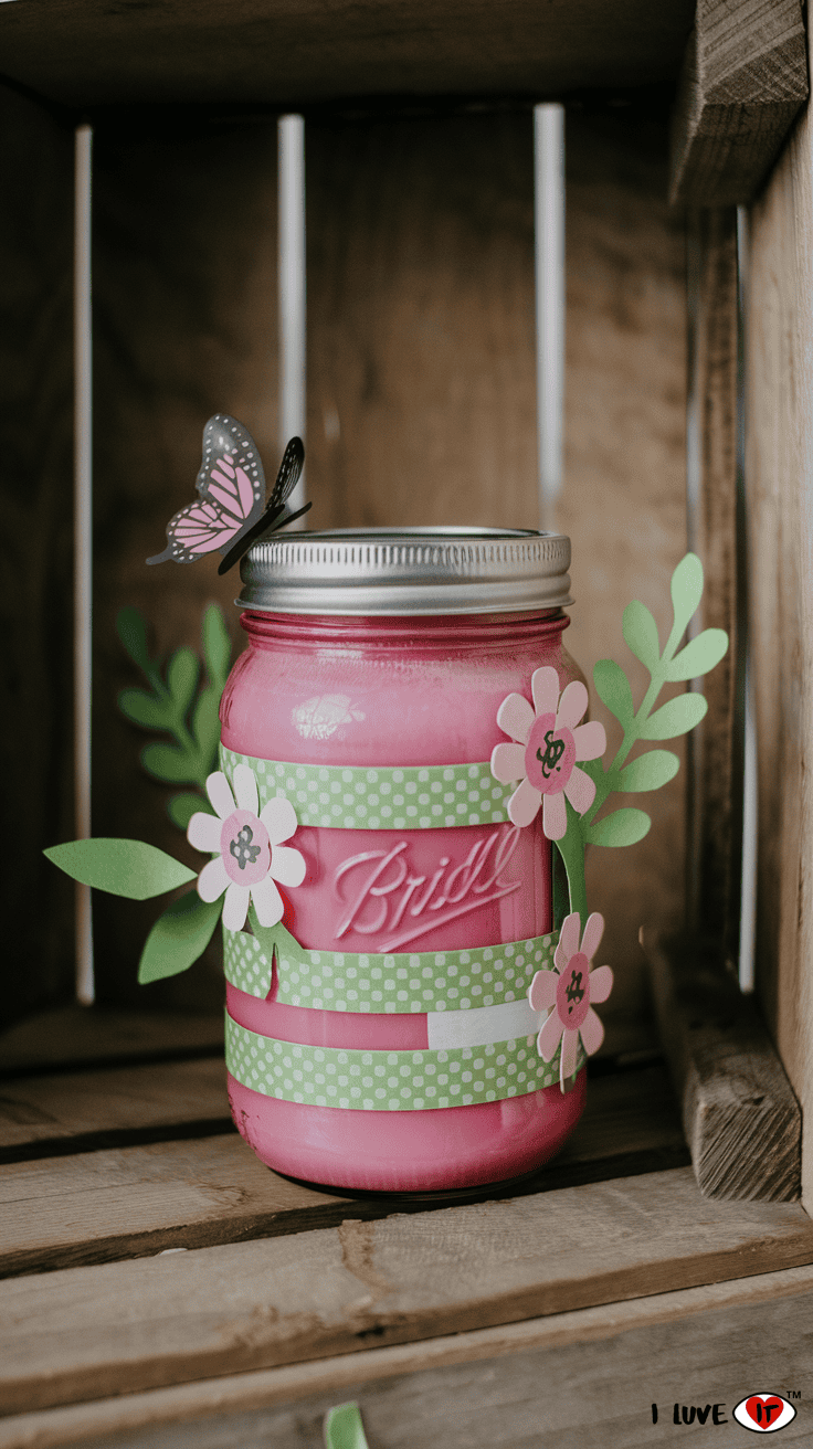 easter candle craft jars