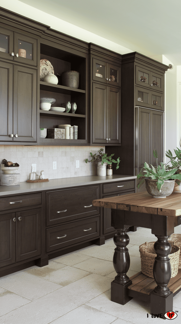 kitchen cabinets espresso