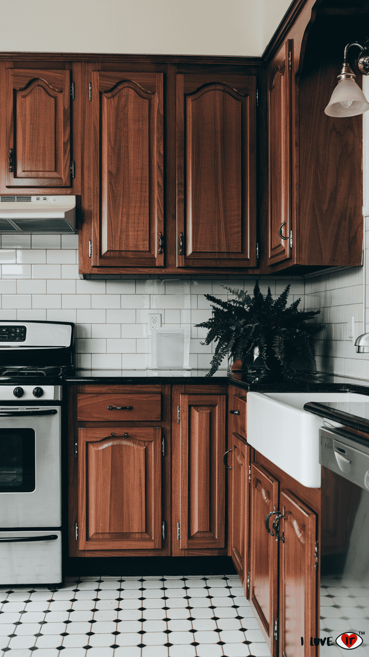 kitchen cabinets mahogany