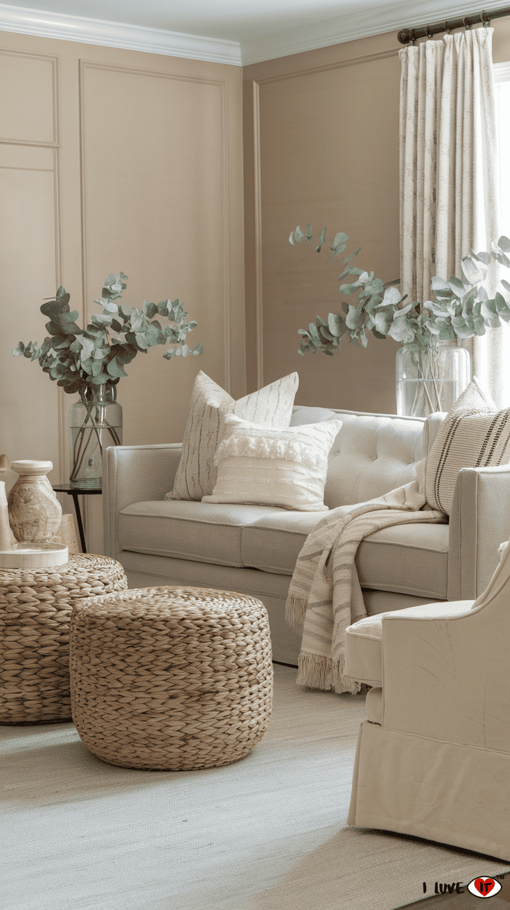 spring living room neutral