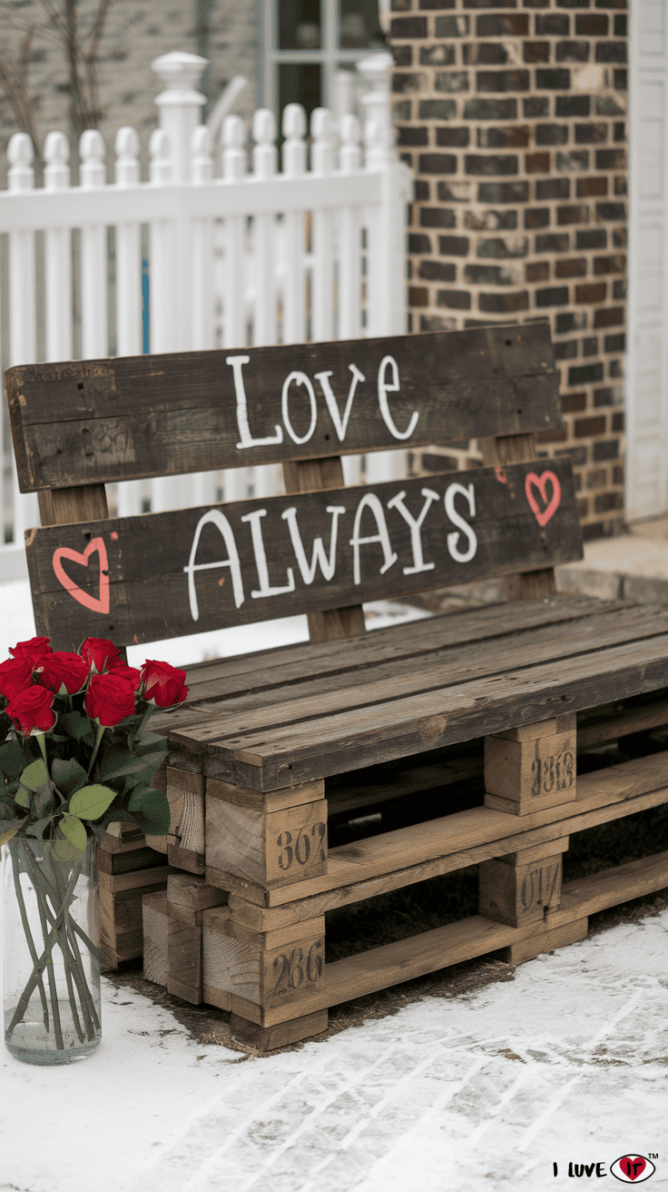 pallet love bench