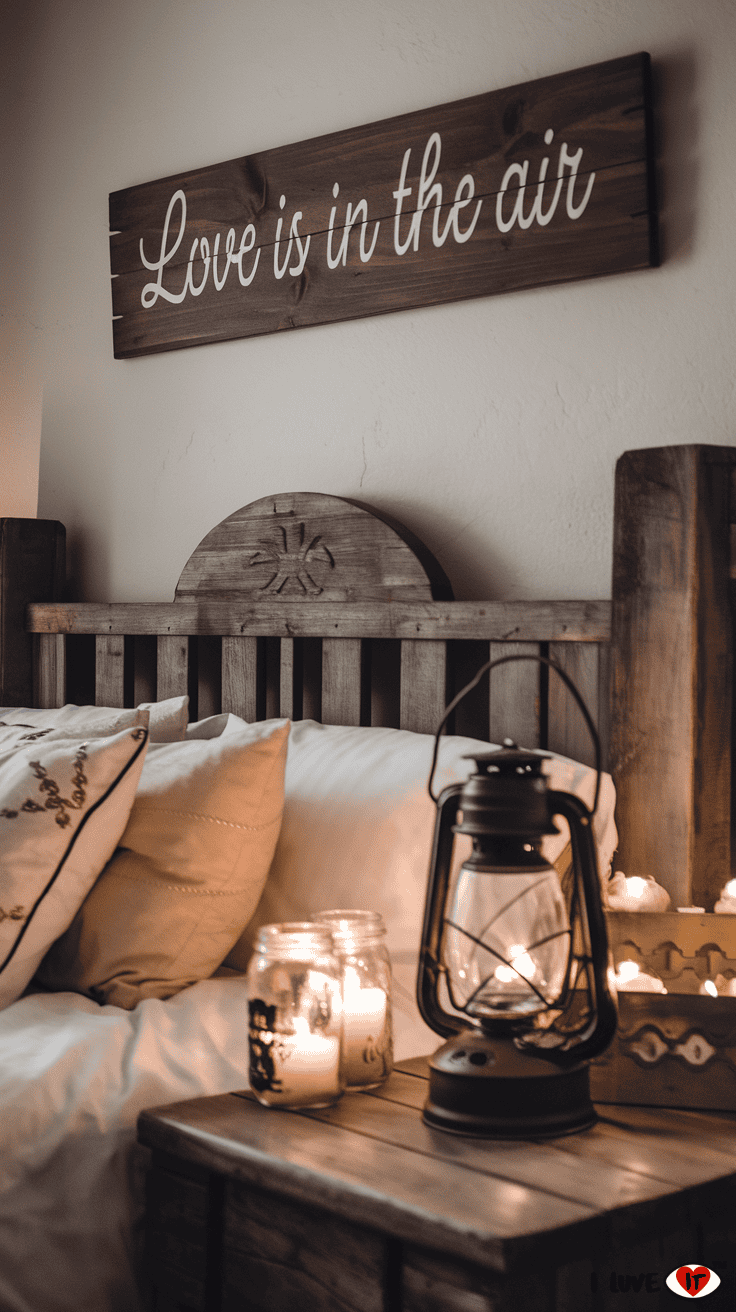 valentine bedroom decor rustic