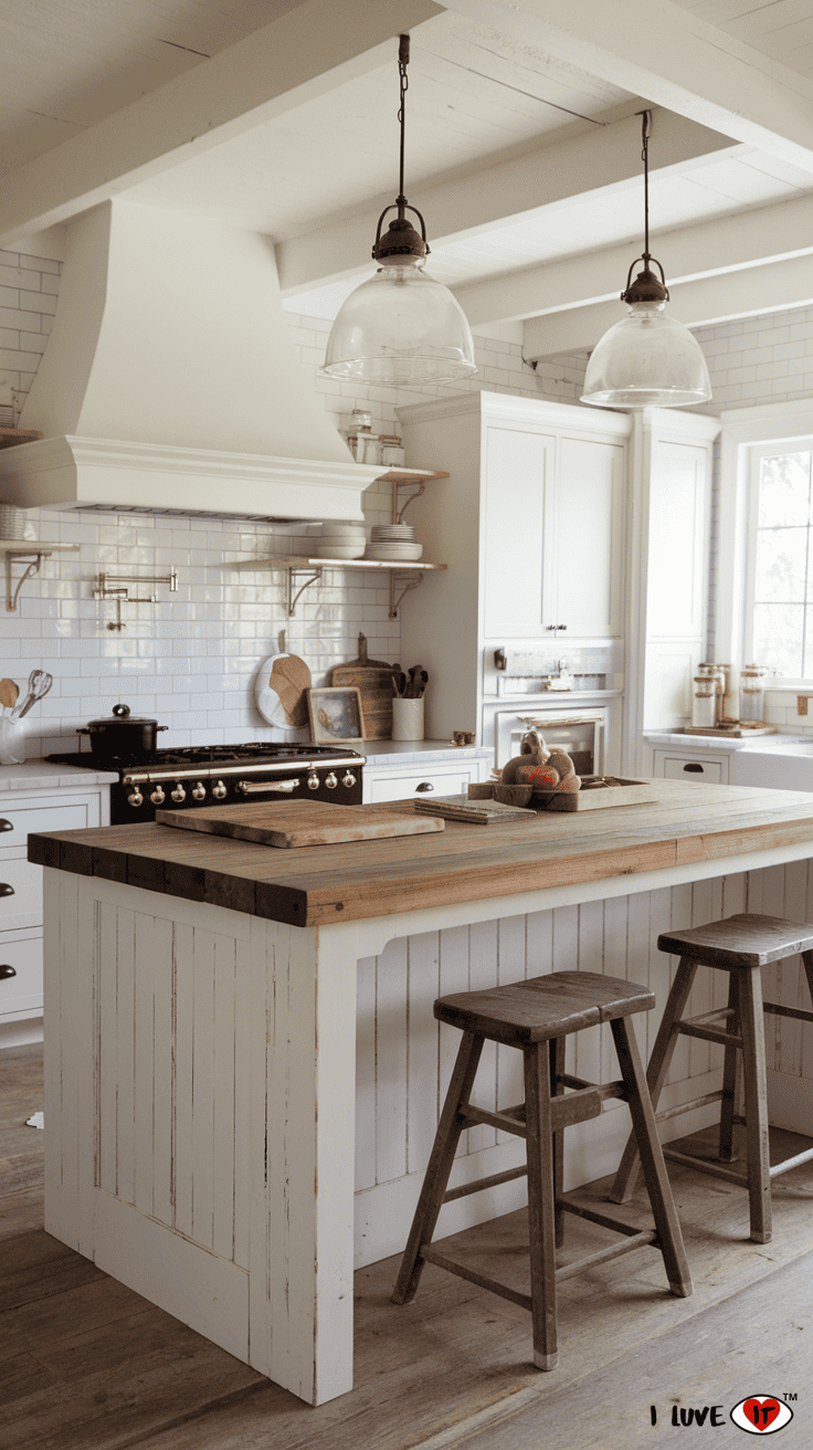 kitchen island rustic