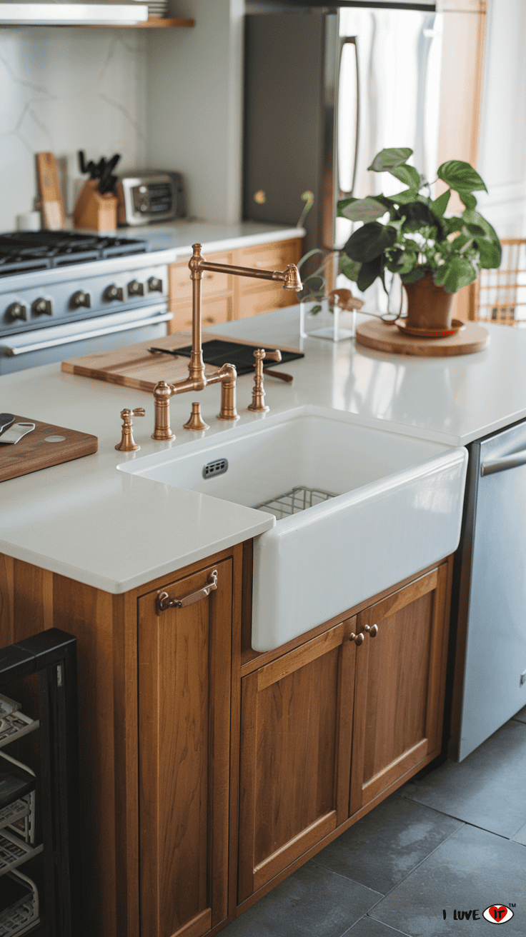 kitchen sinks in island