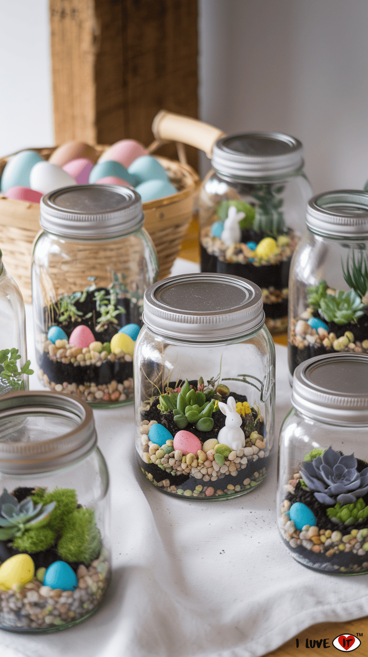 diy spring Terrariums