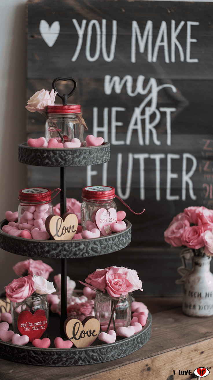 tiered tray valentine