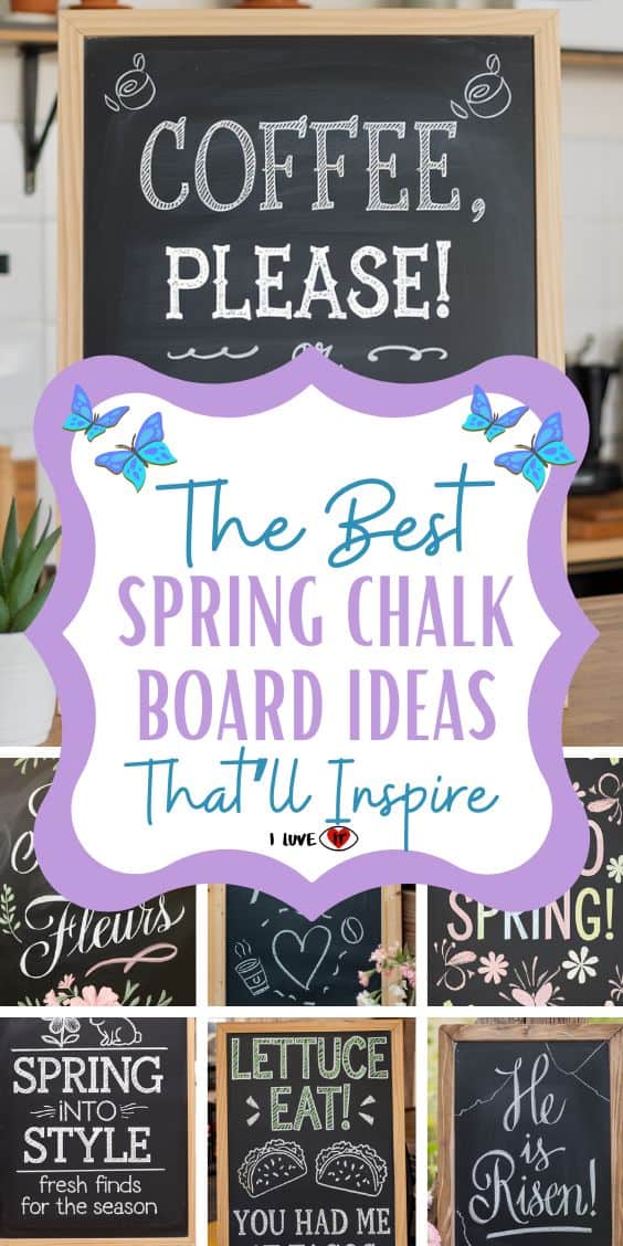 spring chalkboard ideas