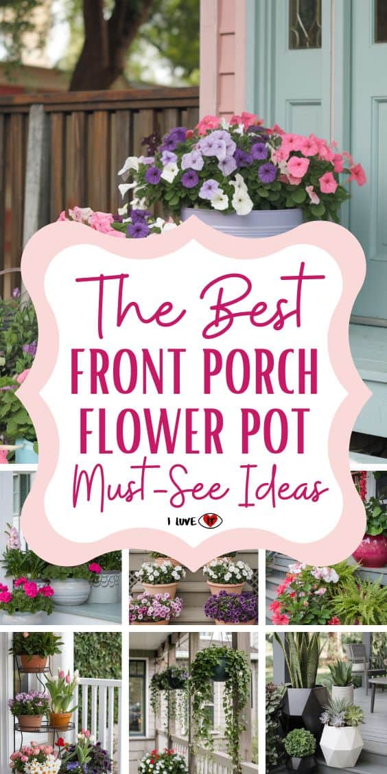 front porch flower pot ideas