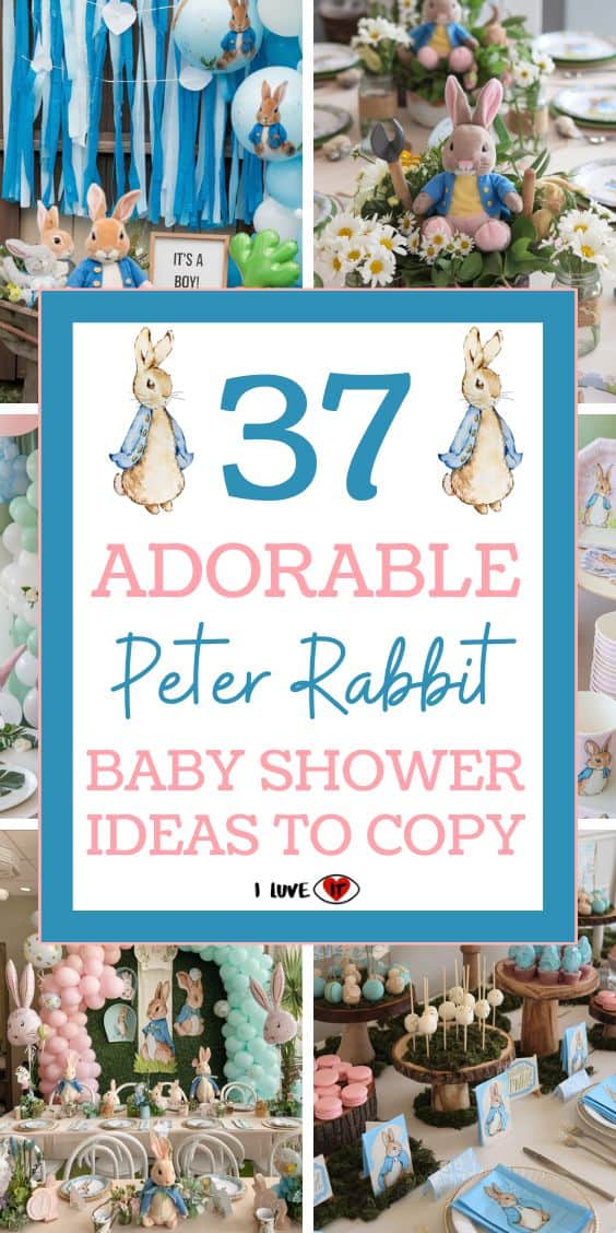 Peter rabbit baby shower ideas