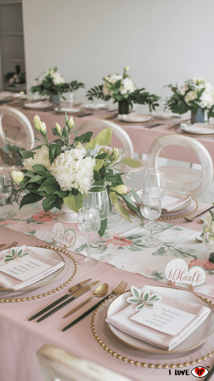 baby in bloom table decorations