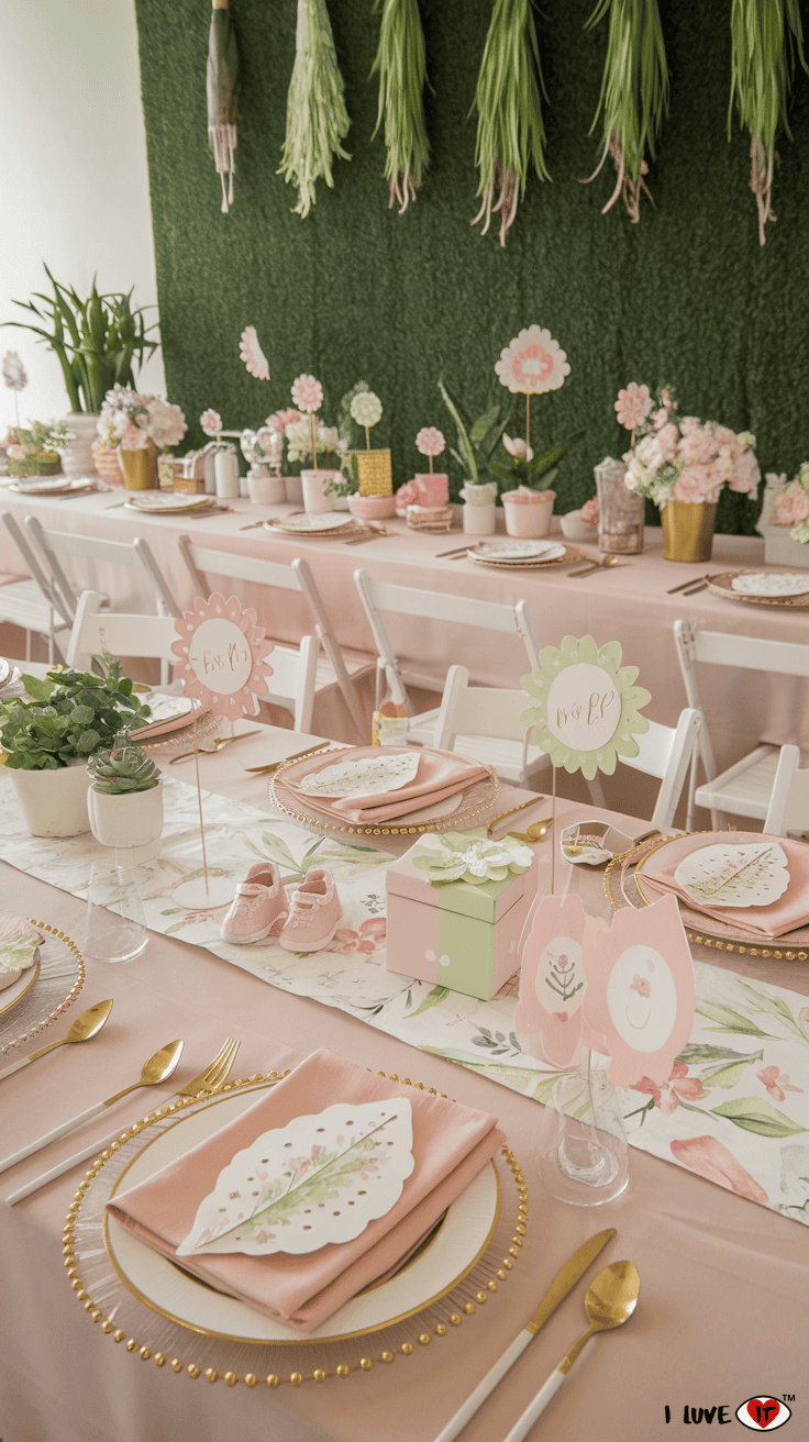 baby in bloom table decor ideas