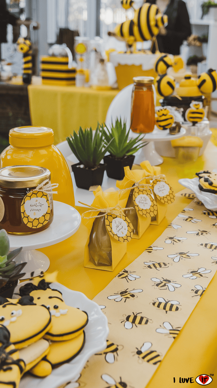 bee baby shower favors 