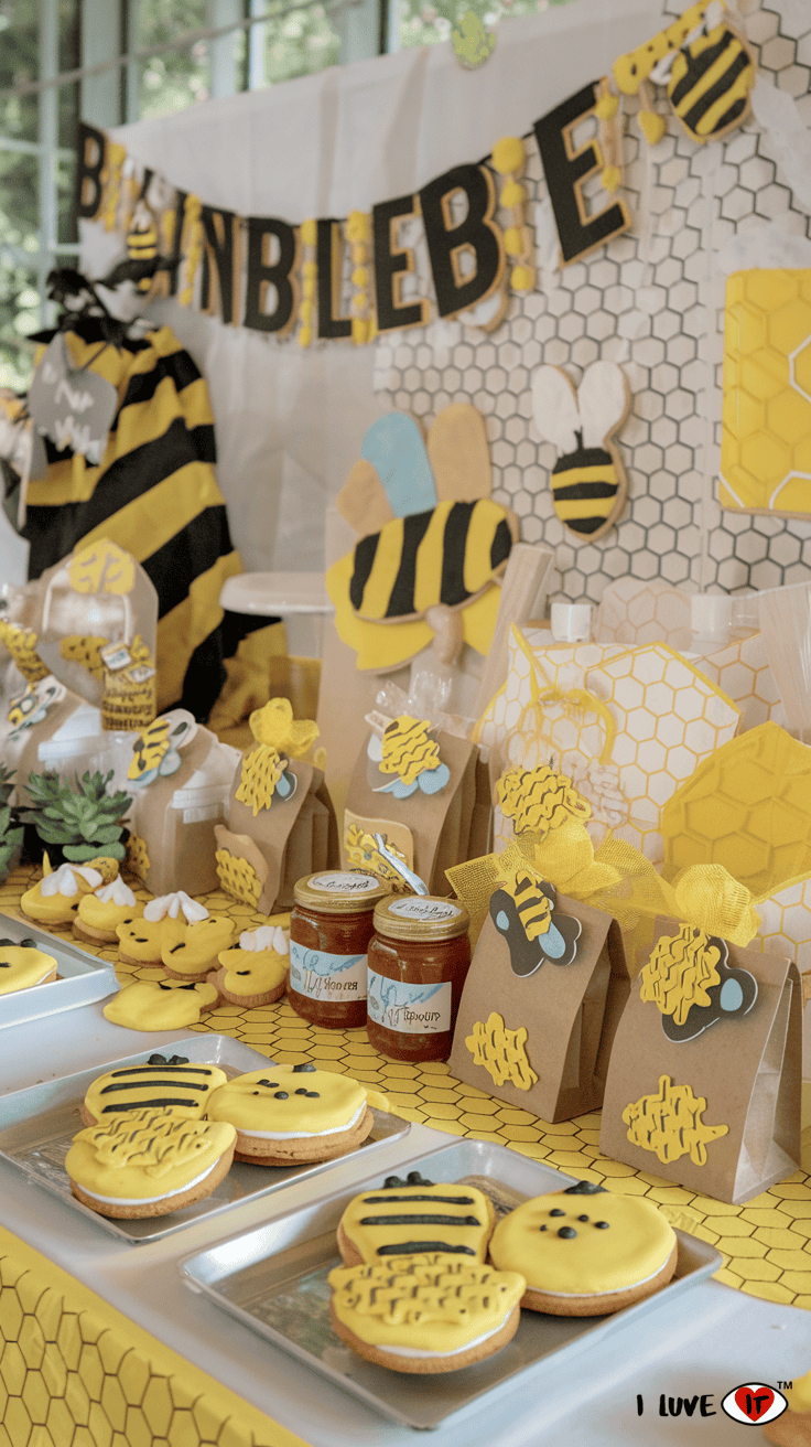 bee baby shower favors ideas