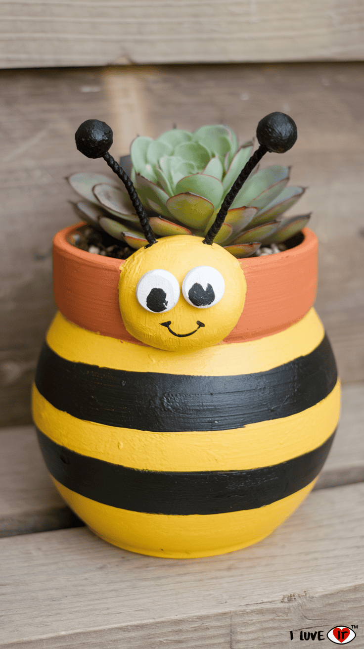 bee planter diy