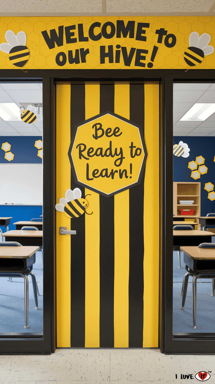 bee door decor