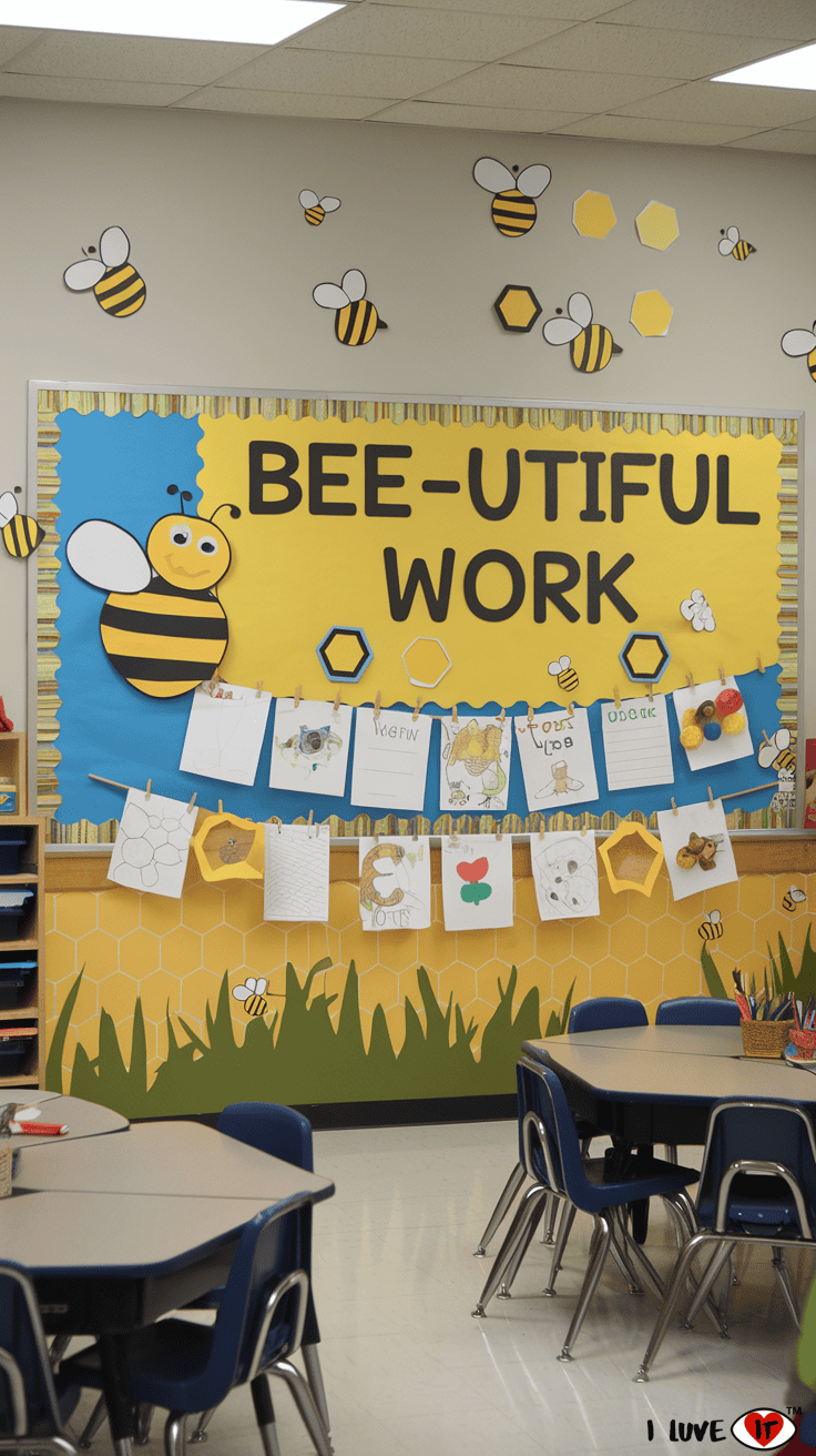 bumble bee artwork display