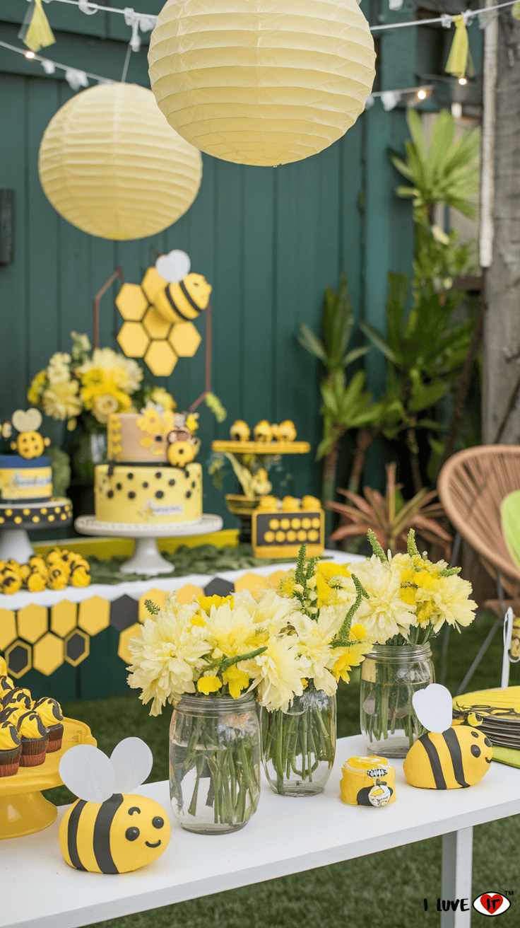 bumblebee centerpieces ideas