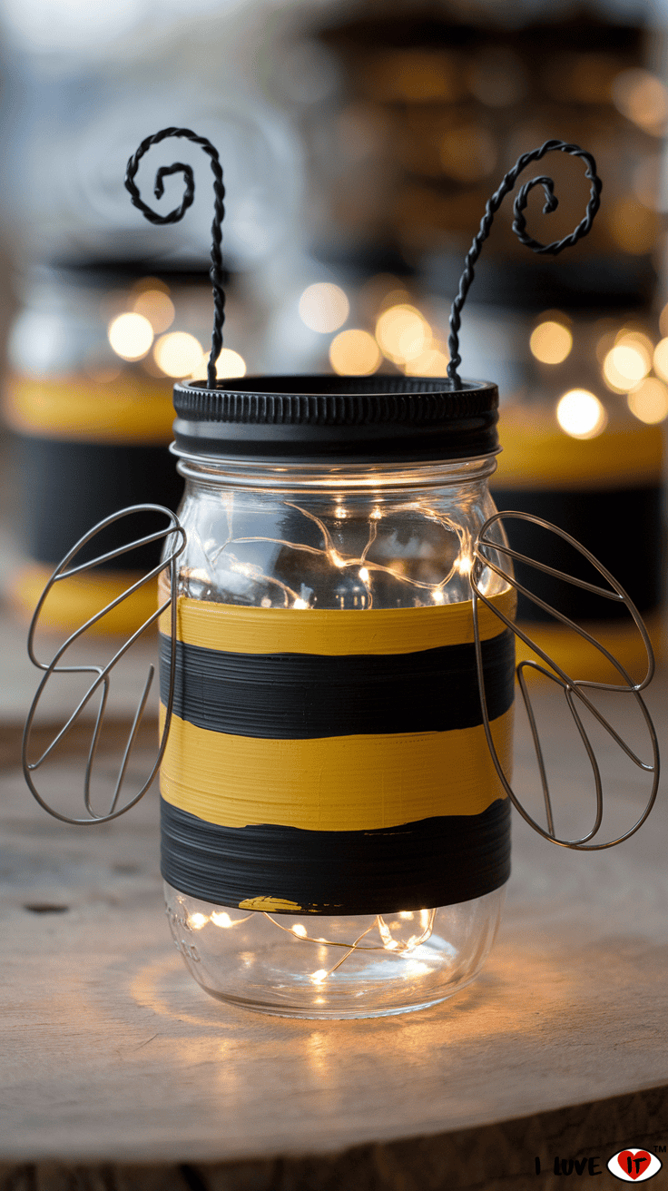 bumblebee lantern diy