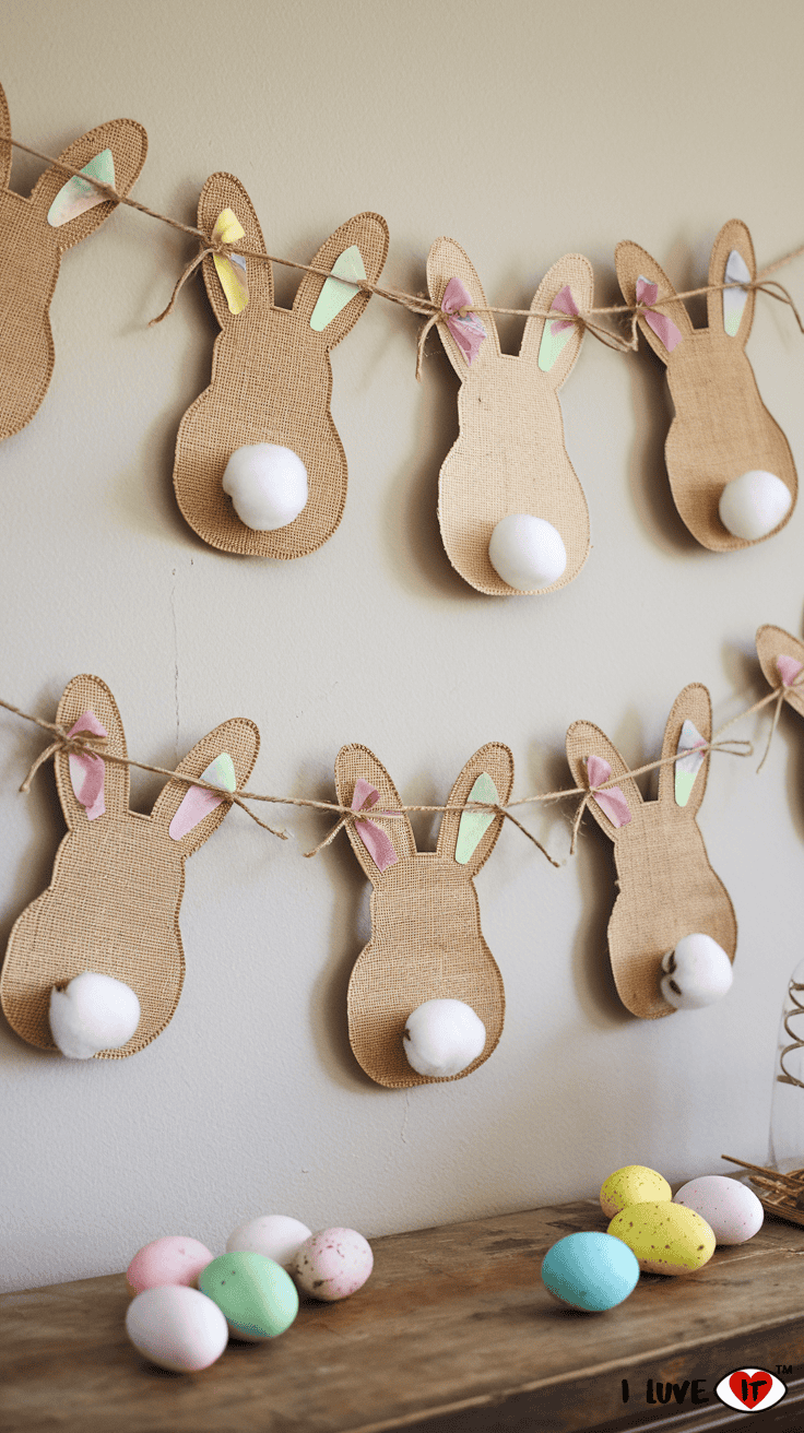 diy bunny garland