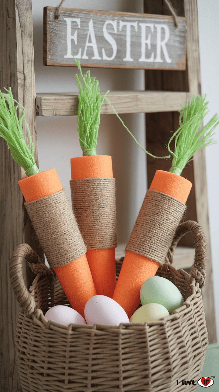 carrot easter decor diy