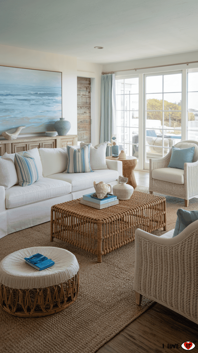 10 Coastal Living Room Ideas to Bring the Beach Vibes Home - I Luve It