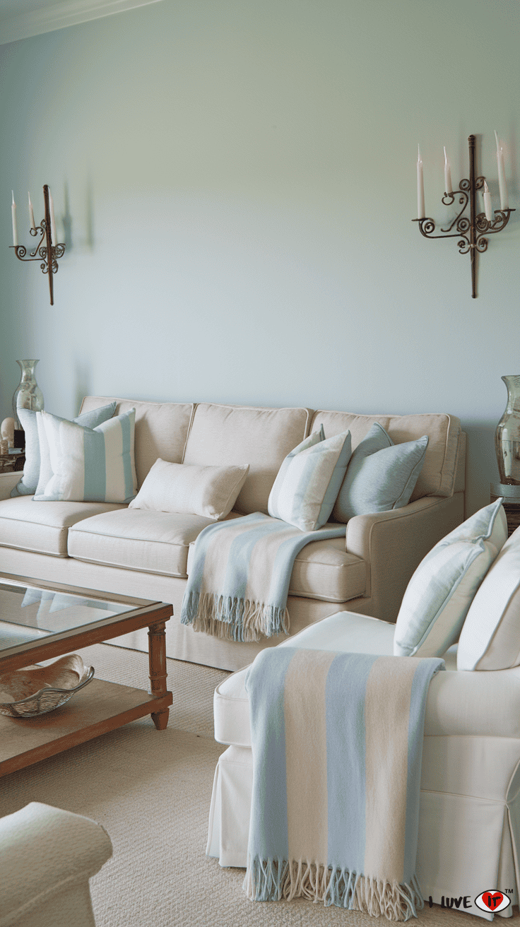 coastal living room comfy