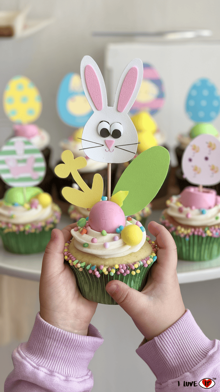 egg cupcake topper