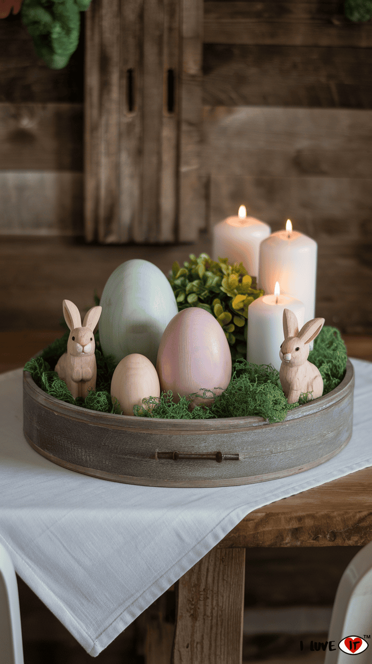 diy easter tray decoratiive