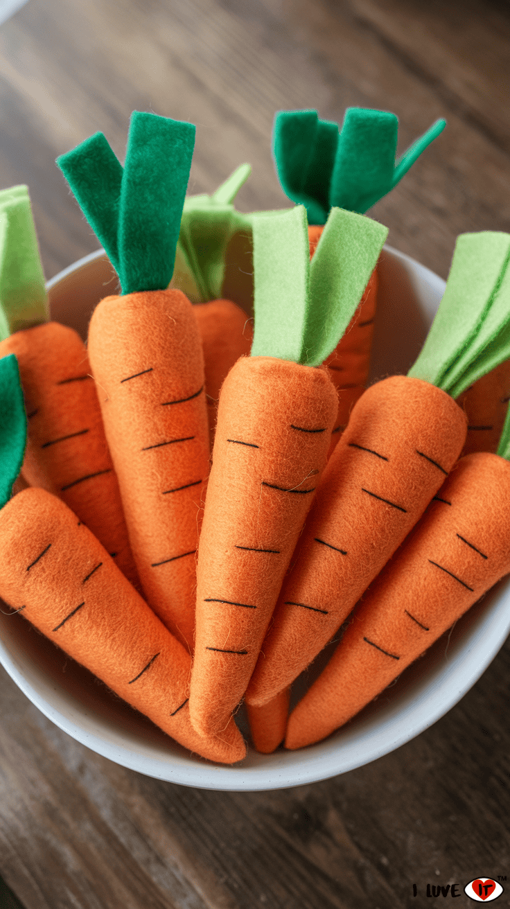 easter carrots diy