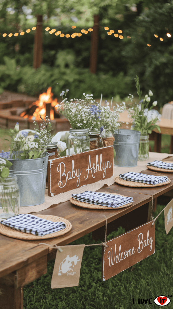 farmhouse garden baby shower