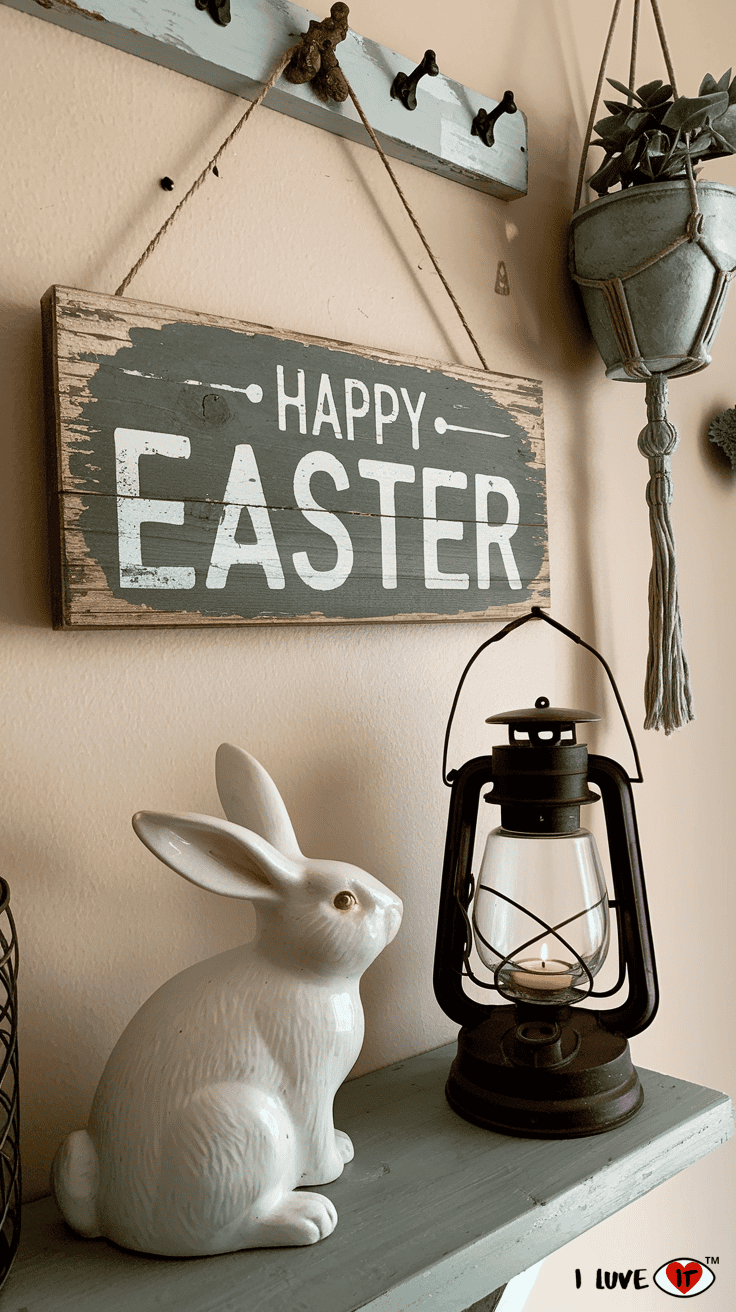 diy easter decor sign