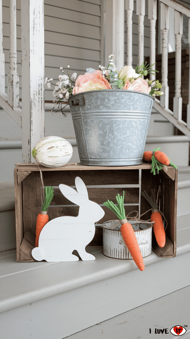 easter front porch decor