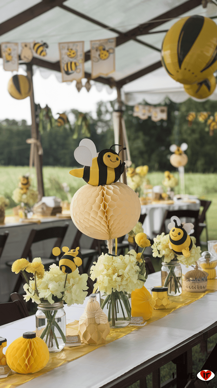 bee centerpiece 1