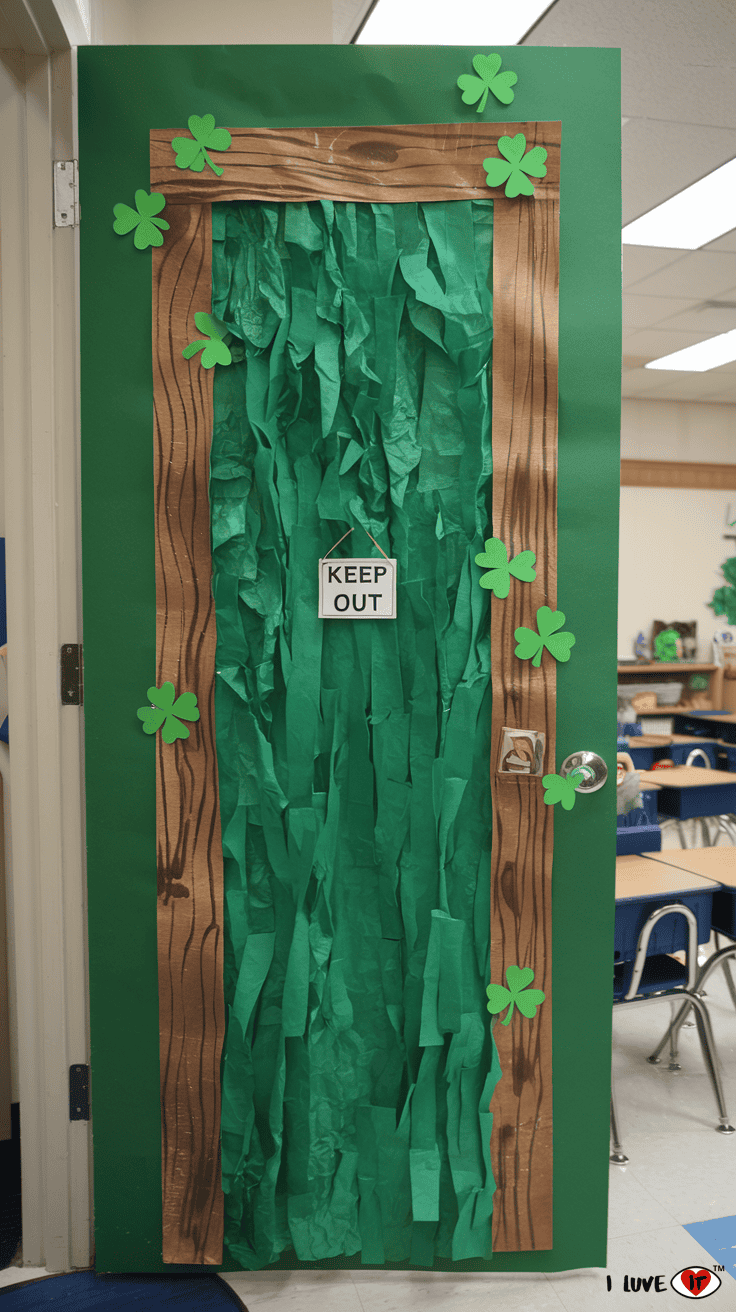 st pattys door decor