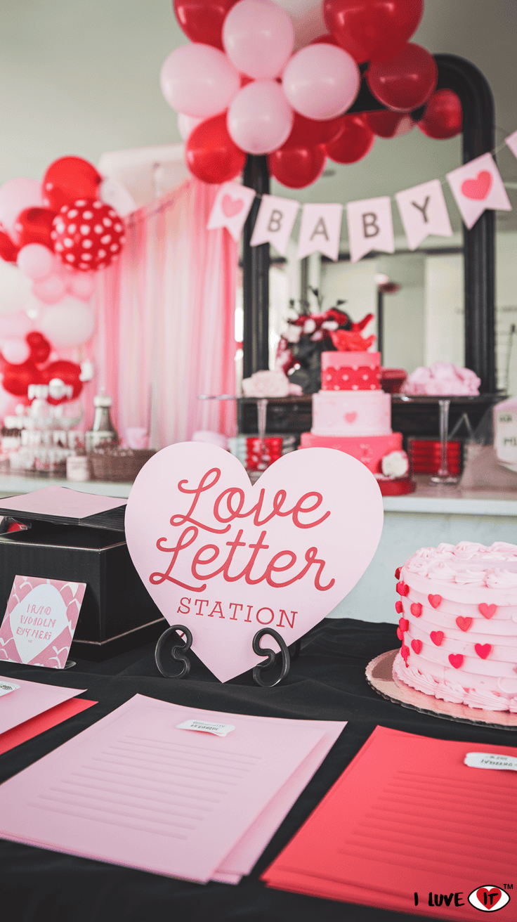 valentine love letter guest book