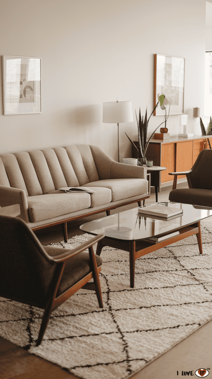 midcentury modern sofa