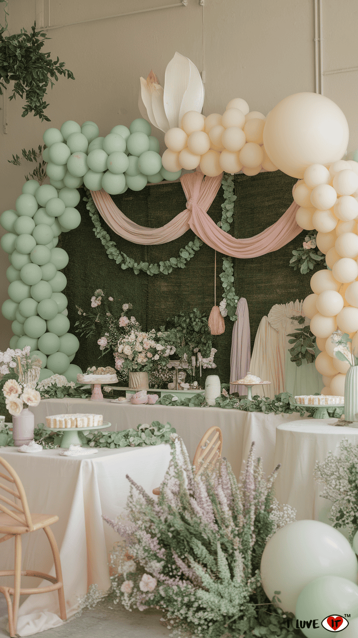 baby in bloom decor neutral