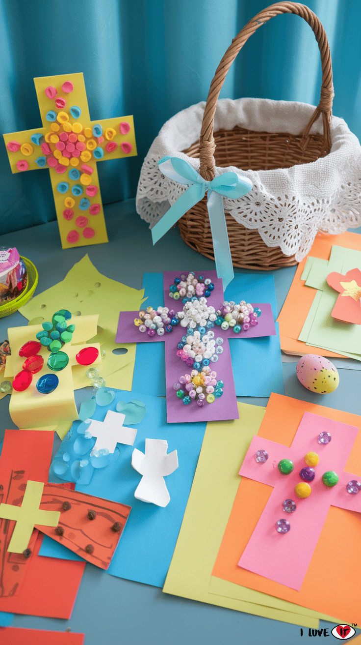 easter paper crosses