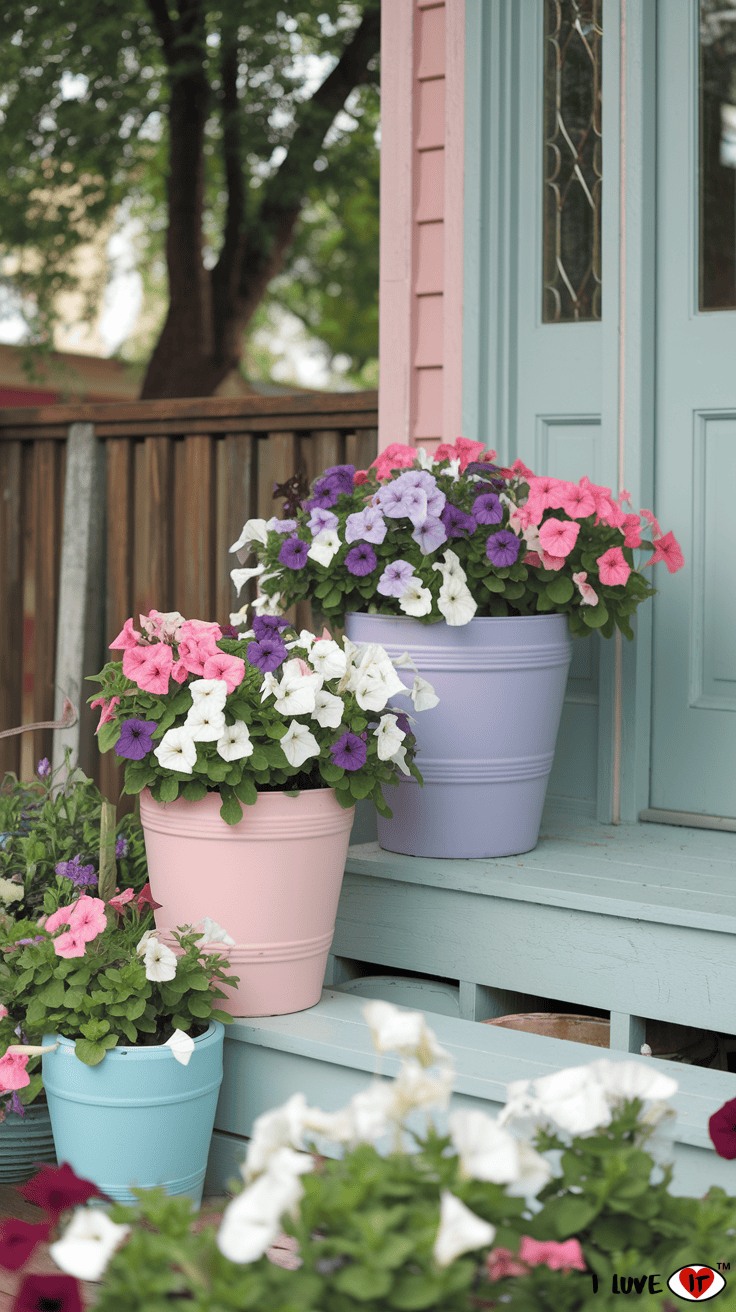 spring flower pots