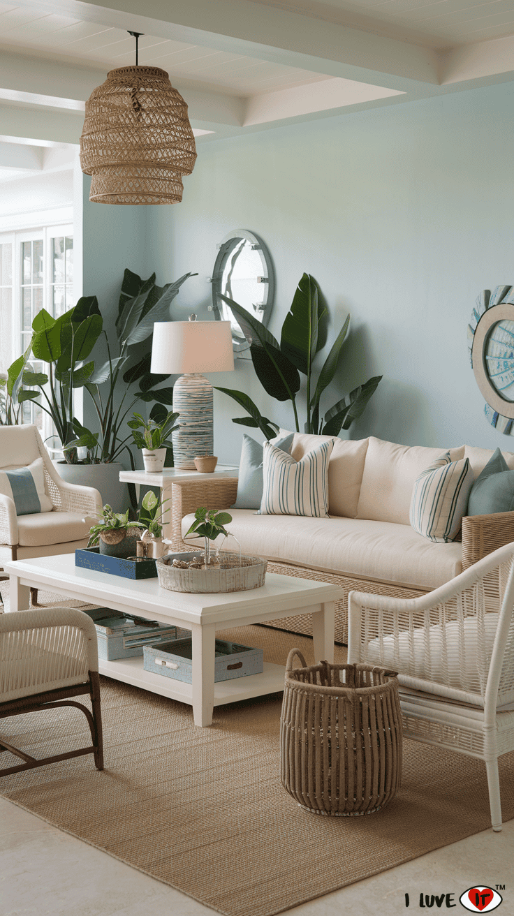 lighting coastal living room