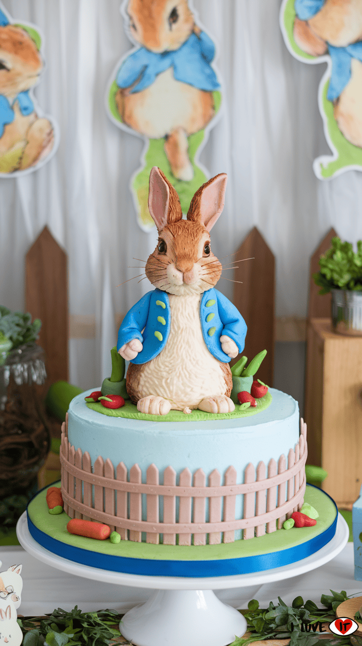 Peter rabbit cakes