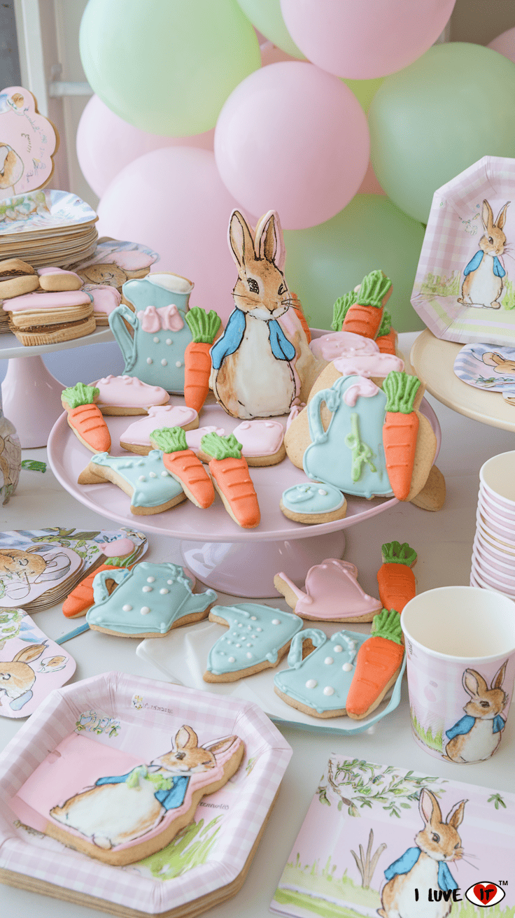 Peter rabbit cookie ideas